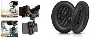 Idealforce Universal 360° Rotation Car Rearview Mirror Phone Mount | Adjustable Gooseneck Dashboard & Windshield Alternative Holder for iPhone, Samsung, GPS, Smartphones up to 3.5 Inches Wide and Idealforce Replacement Memory Foam Ear Pads for Bose QuietComfort QC35 & QC35 II Headphones - Soft Protein Leather Cushions, Improved Noise Cancellation, Easy Install Kit Idealforce Universal 360° Rotation Car Rearview Mirror Phone Mount | Adjustable Gooseneck Dashboard & Windshield Alternative Holder for iPhone, Samsung, GPS, Smartphones up to 3.5 Inches Wide and Idealforce Replacement Memory Foam Ear Pads for Bose QuietComfort QC35 & QC35 II Headphones - Soft Protein Leather Cushions, Improved Noise Cancellation, Easy Install Kit