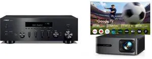 Receivers Home Theater Projectors Combo - Yamaha R-N600ABL Bundle with WiMiUS G2 Receivers Home Theater Projectors Combo - Yamaha R-N600ABL Bundle with WiMiUS G2