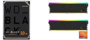 WD Black 10TB 3.5" Internal Hard Drive - SATA/600 - CMR - WD102FZBX V-COLOR Manta XSky DDR5 32GB (2x16GB) 6400MHz CL32 1.4V RGB Gaming Memory for AMD EXPO WD Black 10TB 3.5" Internal Hard Drive - SATA/600 - CMR - WD102FZBX V-COLOR Manta XSky DDR5 32GB (2x16GB) 6400MHz CL32 1.4V RGB Gaming Memory for AMD EXPO