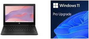HP Fortis Flip G1m 11.6" Touchscreen 2-in-1 Chromebook - HD - 60Hz - Octa-core (ARM Cortex A76/A55) - 4GB RAM - 32GB Flash - English Keyboard - Jet Black - MediaTek - Windows 11 Pro Upgrade (Digital Download) HP Fortis Flip G1m 11.6" Touchscreen 2-in-1 Chromebook - HD - 60Hz - Octa-core (ARM Cortex A76/A55) - 4GB RAM - 32GB Flash - English Keyboard - Jet Black - MediaTek - Windows 11 Pro Upgrade (Digital Download)