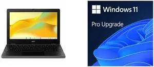 Acer Chromebook 311 C725-84AT 11.6" HD - MediaTek MT8 - 4GB RAM - 64GB Flash - English Keyboard - Black - 1366x768 - ChromeOS - ARM Mali-G52. Includes Windows 11 Pro Upgrade (Digital Download). Acer Chromebook 311 C725-84AT 11.6" HD - MediaTek MT8 - 4GB RAM - 64GB Flash - English Keyboard - Black - 1366x768 - ChromeOS - ARM Mali-G52. Includes Windows 11 Pro Upgrade (Digital Download).