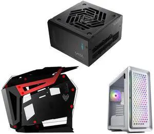 FSP VITA GM 1000W Power Supply, 80+ Gold, ATX 3.1 PCIe 5.1 Ready, 12V-2x6 Cable, Fully Modular, 10 Years Warranty (VITA-1000GM) and FSP Gaming / Streaming Case EATX / ATX / Mini- ITX, Dual-System, Open Frame PC Computer with 2 Tempered Glass Panels, Aluminum Case, & ARGB Center Light Bar (CMT710R) and FSP CUT593 Mid Tower Computer Case, Dual Tempered Glass Side Panel, (CUT593P, White) FSP VITA GM 1000W Power Supply, 80+ Gold, ATX 3.1 PCIe 5.1 Ready, 12V-2x6 Cable, Fully Modular, 10 Years Warranty (VITA-1000GM) and FSP Gaming / Streaming Case EATX / ATX / Mini- ITX, Dual-System, Open Frame PC Computer with 2 Tempered Glass Panels, Aluminum Case, & ARGB Center Light Bar (CMT710R) and FSP CUT593 Mid Tower Computer Case, Dual Tempered Glass Side Panel, (CUT593P, White)