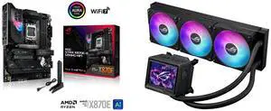 Motherboard CPU Cooler Combo - ASUS ROG STRIX X870E-E GAMING WIFI Bundle with ASUS RYUJIN III 360 ARGB EXTREME Motherboard CPU Cooler Combo - ASUS ROG STRIX X870E-E GAMING WIFI Bundle with ASUS RYUJIN III 360 ARGB EXTREME