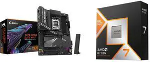 GIGABYTE X870 AORUS ELITE WIFI7 AM5 LGA 1718, ATX, DDR5, 4x M.2, PCIe 5.0, USB4, Wi-Fi 7, 2.5GbE LAN, EZ-Latch, 5-Year Warranty AMD Ryzen 7 9800X3D Zen 5 8-Core 5.2 GHz AM5 120W Radeon Graphics Desktop Processor GIGABYTE X870 AORUS ELITE WIFI7 AM5 LGA 1718, ATX, DDR5, 4x M.2, PCIe 5.0, USB4, Wi-Fi 7, 2.5GbE LAN, EZ-Latch, 5-Year Warranty AMD Ryzen 7 9800X3D Zen 5 8-Core 5.2 GHz AM5 120W Radeon Graphics Desktop Processor