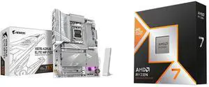 GIGABYTE X870 AORUS ELITE WIFI7 ICE AM5 LGA 1718, ATX, DDR5, 4x M.2, PCIe 5.0, USB4, Wi-Fi 7, 2.5GbE LAN, EZ-Latch, 5-Year Warranty AMD Ryzen 7 9800X3D Zen 5 8-Core 5.2 GHz AM5 120W Radeon Graphics Desktop Processor GIGABYTE X870 AORUS ELITE WIFI7 ICE AM5 LGA 1718, ATX, DDR5, 4x M.2, PCIe 5.0, USB4, Wi-Fi 7, 2.5GbE LAN, EZ-Latch, 5-Year Warranty AMD Ryzen 7 9800X3D Zen 5 8-Core 5.2 GHz AM5 120W Radeon Graphics Desktop Processor