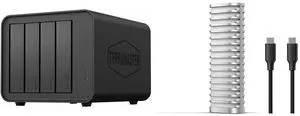 TERRAMASTER D4-320 External Hard Drive Enclosure - 4bay USB 3.2 Gen2 10Gbps Type-C USB Storage Hot Swappable Plug and Play (Diskless) and TERRAMASTER D1 SSD M.2 NVMe SSD Enclosure - 1.2-Ton Crush-Proof/IP67 Waterproof/Dustproof, All-Aluminum Housing, Carrying Case Included, USB 3.2 10Gbps Type-C, Mobile Backup App Provided (Diskless) TERRAMASTER D4-320 External Hard Drive Enclosure - 4bay USB 3.2 Gen2 10Gbps Type-C USB Storage Hot Swappable Plug and Play (Diskless) and TERRAMASTER D1 SSD M.2 NVMe SSD Enclosure - 1.2-Ton Crush-Proof/IP67 Waterproof/Dustproof, All-Aluminum Housing, Carrying Case Included, USB 3.2 10Gbps Type-C, Mobile Backup App Provided (Diskless)