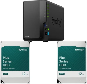 Synology 2-bay DiskStation DS225+ (Diskless) 2 x Synology HAT3310 12TB Plus Series SATA III 3.5" Internal NAS HDD (HAT3310-12T) Synology 2-bay DiskStation DS225+ (Diskless) 2 x Synology HAT3310 12TB Plus Series SATA III 3.5" Internal NAS HDD (HAT3310-12T)