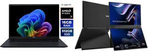 Asus VivoBook 16" Laptop AMD Ryzen AI 7 350 16GB DDR5 512GB SSD Win 11 Home (M1607KA-NS76) + ASUS ZenScreen Duo 14" FHD 60Hz IPS USB-C Mini-HDMI Auto-rotate Portable Monitor MB14FCD Asus VivoBook 16" Laptop AMD Ryzen AI 7 350 16GB DDR5 512GB SSD Win 11 Home (M1607KA-NS76) + ASUS ZenScreen Duo 14" FHD 60Hz IPS USB-C Mini-HDMI Auto-rotate Portable Monitor MB14FCD