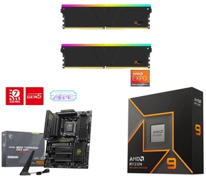V-COLOR Manta XSky DDR5 32GB (2x16GB) 6400MHz CL32 RGB Memory, AMD EXPO, MSI MAG B850 TOMAHAWK MAX WIFI ATX Motherboard, AMD Ryzen 9 9900X 12-Core 4.4GHz, AM5, Radeon Graphics, PCIe 5.0, Wi-Fi 7, 5G LAN V-COLOR Manta XSky DDR5 32GB (2x16GB) 6400MHz CL32 RGB Memory, AMD EXPO, MSI MAG B850 TOMAHAWK MAX WIFI ATX Motherboard, AMD Ryzen 9 9900X 12-Core 4.4GHz, AM5, Radeon Graphics, PCIe 5.0, Wi-Fi 7, 5G LAN