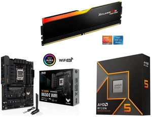 G.SKILL Ripjaws M5 Neo RGB 16GB DDR5 6000 RAM, ASUS TUF GAMING B650-E WIFI ATX motherboard, DDR5, PCIe 5.0, M.2 slot, Realtek 2.5 Gb Ethernet, Wi-Fi 6E, USB Type-C, AMD Ryzen 5 9600X 6-Core 3.9 GHz, Radeon Graphics G.SKILL Ripjaws M5 Neo RGB 16GB DDR5 6000 RAM, ASUS TUF GAMING B650-E WIFI ATX motherboard, DDR5, PCIe 5.0, M.2 slot, Realtek 2.5 Gb Ethernet, Wi-Fi 6E, USB Type-C, AMD Ryzen 5 9600X 6-Core 3.9 GHz, Radeon Graphics