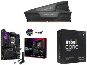CORSAIR Vengeance Model CMK32GX5M2E6000C36 + ASUS ROG STRIX Z890-E GAMING WIFI + Intel Core Ultra 7 270K Plus Processor 24 cores (8 P-cores + 16 E-cores) up to 5.5 GHz BX80768270K