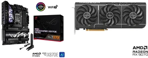 Motherboard GPU Combo - ASUS ROG CROSSHAIR X870E HERO Bundle with ASUS PRIME-RX9070-O16G Motherboard GPU Combo - ASUS ROG CROSSHAIR X870E HERO Bundle with ASUS PRIME-RX9070-O16G