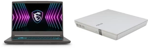 MSI - 15.6" FHD 144 Hz - Intel Core 7 240H - GeForce RTX 4050 Laptop GPU - 16GB Memory - 1TB NVMe SSD - Windows 11 Home (9S7-16R831-3248 ) ASUS USB 2.0 White External Slim CD / DVD Re-Writer Mac OS Compatible Model SDRW-08D2S-U MSI - 15.6" FHD 144 Hz - Intel Core 7 240H - GeForce RTX 4050 Laptop GPU - 16GB Memory - 1TB NVMe SSD - Windows 11 Home (9S7-16R831-3248 ) ASUS USB 2.0 White External Slim CD / DVD Re-Writer Mac OS Compatible Model SDRW-08D2S-U