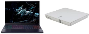 Acer 16" Predator Helios Neo 16 AI Gaming Laptop - Nvidia RTX 5070, Intel Core Ultra 9 275HX, 16" 2560x1600 IPS @ 240Hz, 32GB DDR5, 1TB PCIe, MicroSD Reader (PHN16-73) + ASUS USB 2.0 White External Slim CD/DVD Re-Writer, Mac OS Compatible Acer 16" Predator Helios Neo 16 AI Gaming Laptop - Nvidia RTX 5070, Intel Core Ultra 9 275HX, 16" 2560x1600 IPS @ 240Hz, 32GB DDR5, 1TB PCIe, MicroSD Reader (PHN16-73) + ASUS USB 2.0 White External Slim CD/DVD Re-Writer, Mac OS Compatible