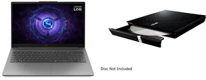 Lenovo LOQ Essential 15.6" RTX 3050 Laptop - Intel i5-12450HX, 8GB RAM, 512GB SSD, Win 11, 144Hz IPS (83LK00A8CC) + ASUS USB 2.0 Slim CD/DVD Re-writer MacOS Compatible SDRW-08D2S-U Lenovo LOQ Essential 15.6" RTX 3050 Laptop - Intel i5-12450HX, 8GB RAM, 512GB SSD, Win 11, 144Hz IPS (83LK00A8CC) + ASUS USB 2.0 Slim CD/DVD Re-writer MacOS Compatible SDRW-08D2S-U