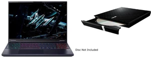 Acer 16" Predator Helios Neo 16 AI Gaming Laptop - Nvidia RTX 5070, Intel Core Ultra 9 275HX, 16" 2560x1600 IPS @ 240Hz, 32GB DDR5, 1TB PCIe, MicroSD Reader (PHN16-73) + ASUS USB 2.0 Slim CD/DVD Re-writer MacOS Model SDRW-08D2S-U Acer 16" Predator Helios Neo 16 AI Gaming Laptop - Nvidia RTX 5070, Intel Core Ultra 9 275HX, 16" 2560x1600 IPS @ 240Hz, 32GB DDR5, 1TB PCIe, MicroSD Reader (PHN16-73) + ASUS USB 2.0 Slim CD/DVD Re-writer MacOS Model SDRW-08D2S-U