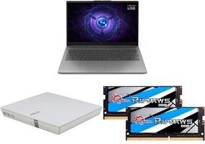 Lenovo LOQ 15.6" RTX 3050 Laptop - i5-12450HX, 8GB RAM, 512GB SSD, Win 11, 144Hz IPS (83LK00A8CC) + ASUS USB 2.0 Slim CD/DVD Re-Writer + G.SKILL Ripjaws 32GB (2x16GB) DDR4 3200 SO-DIMM Lenovo LOQ 15.6" RTX 3050 Laptop - i5-12450HX, 8GB RAM, 512GB SSD, Win 11, 144Hz IPS (83LK00A8CC) + ASUS USB 2.0 Slim CD/DVD Re-Writer + G.SKILL Ripjaws 32GB (2x16GB) DDR4 3200 SO-DIMM