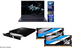 Acer Predator Helios Neo 18 AI - 18" WQXGA 240 Hz - Intel Core Ultra 9 275HX - RTX 5070 Ti - 16GB DDR5 - 1TB SSD - Win 11 Home (NH.QVLAA.001) ASUS USB 2.0 Slim CD/DVD Re-writer MacOS SDRW-08D2S-U G.SKILL Ripjaws 32GB DDR4 3200 SO-DIMM Acer Predator Helios Neo 18 AI - 18" WQXGA 240 Hz - Intel Core Ultra 9 275HX - RTX 5070 Ti - 16GB DDR5 - 1TB SSD - Win 11 Home (NH.QVLAA.001) ASUS USB 2.0 Slim CD/DVD Re-writer MacOS SDRW-08D2S-U G.SKILL Ripjaws 32GB DDR4 3200 SO-DIMM