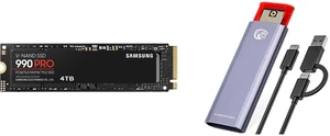 SSD Hard Drive / SSD Enclosures Combo - SAMSUNG MZ-V9P4T0B/AM Bundle with KingSpec M.2 NVMe SSD Enclosure SSD Hard Drive / SSD Enclosures Combo - SAMSUNG MZ-V9P4T0B/AM Bundle with KingSpec M.2 NVMe SSD Enclosure