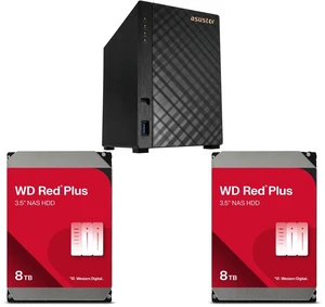 Asustor AS1202T Drivestor 2 Gen 2 ,2 Bay NAS, Quad-Core 1.7GHz CPU, 2.5GbE Port, 1GB DDR4, Three USB 3.0 (Diskless) 2 x WD Red Plus 8TB 5640 RPM 256MB Cache SATA 6.0Gb/s 3.5" Hard Drives -WD80EFPX Asustor AS1202T Drivestor 2 Gen 2 ,2 Bay NAS, Quad-Core 1.7GHz CPU, 2.5GbE Port, 1GB DDR4, Three USB 3.0 (Diskless) 2 x WD Red Plus 8TB 5640 RPM 256MB Cache SATA 6.0Gb/s 3.5" Hard Drives -WD80EFPX