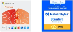 Microsoft 365 Personal | 12-Month Subscription, 1 person | Word, Excel, PowerPoint | 1TB OneDrive cloud storage | PC/Mac Instant Download Malwarebytes Standard (Premium Security) - 1 -Device / 1 Year - Download Microsoft 365 Personal | 12-Month Subscription, 1 person | Word, Excel, PowerPoint | 1TB OneDrive cloud storage | PC/Mac Instant Download Malwarebytes Standard (Premium Security) - 1 -Device / 1 Year - Download