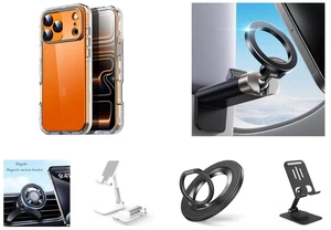 SZYG for Apple iPhone 17 Pro Max Hard Clear Phone Case Shockproof Heavy Duty 3 Layers Military-Grade Protection Cover for iPhone 17 Pro Max 6.9 Inch 2025 and 360° Metal Ball & Titanium Magsafe Airplane Phone Holder, Travel Essentials for Airplane Phone Mount, Universal Travel Phone Holder for Plane, Must Have for iPhone 17 16 15 14 13 and 360° Rotation Strong Magnetic Mag Safe Air Vent Car Mount Dashboard Phone Holder and Cell Phone Stand, Foldable Height Angle Adjustable Cell Phone Holder for Desk, Portable Desktop Stand Compatible with All Mobile Phones, White and For MagSafe Phone Grip, Magnetic Phone Ring Holder | 360° Rotation, Double-Sided Magnet, Cell Phone Grip Finger Holder Kickstand for Apple iPhone 17 Pro Max and Metal Cell Phone Stand for Desk, Multi-Angel Adjustable 360° Rotation Non-Slip and Foldable Mobile Phone Stand, Compatible with iPhone 17 16 Pro Max and All Smartphones, Black SZYG for Apple iPhone 17 Pro Max Hard Clear Phone Case Shockproof Heavy Duty 3 Layers Military-Grade Protection Cover for iPhone 17 Pro Max 6.9 Inch 2025 and 360° Metal Ball & Titanium Magsafe Airplane Phone Holder, Travel Essentials for Airplane Phone Mount, Universal Travel Phone Holder for Plane, Must Have for iPhone 17 16 15 14 13 and 360° Rotation Strong Magnetic Mag Safe Air Vent Car Mount Dashboard Phone Holder and Cell Phone Stand, Foldable Height Angle Adjustable Cell Phone Holder for Desk, Portable Desktop Stand Compatible with All Mobile Phones, White and For MagSafe Phone Grip, Magnetic Phone Ring Holder | 360° Rotation, Double-Sided Magnet, Cell Phone Grip Finger Holder Kickstand for Apple iPhone 17 Pro Max and Metal Cell Phone Stand for Desk, Multi-Angel Adjustable 360° Rotation Non-Slip and Foldable Mobile Phone Stand, Compatible with iPhone 17 16 Pro Max and All Smartphones, Black