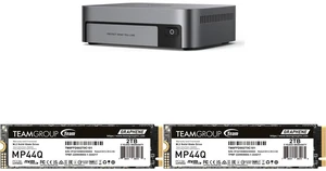 UGREEN NASync DXP480T Plus, Thunderbolt 4 NAS, Intel® 10-Core i5 CPU (4.40 GHz), 8GB DDR5, 4x M.2 PCIe, 1x 10GbE, Diskless, 2x TEAMGROUP MP44Q 2TB PCIe Gen4 x4 SSD, Speed up to 7400MB/s UGREEN NASync DXP480T Plus, Thunderbolt 4 NAS, Intel® 10-Core i5 CPU (4.40 GHz), 8GB DDR5, 4x M.2 PCIe, 1x 10GbE, Diskless, 2x TEAMGROUP MP44Q 2TB PCIe Gen4 x4 SSD, Speed up to 7400MB/s