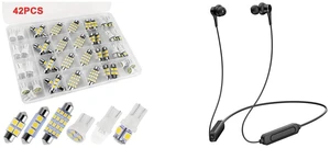 42PCS Interior LED Light Bulbs Combo - Map Dome Trunk License Plate and Magnetic Neck Wireless Headsets Bluetooth 5.0 HiFi Stereo Sound Headphones Sport 42PCS Interior LED Light Bulbs Combo - Map Dome Trunk License Plate and Magnetic Neck Wireless Headsets Bluetooth 5.0 HiFi Stereo Sound Headphones Sport