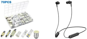 70PCS Interior LED Lights - Map Dome Trunk License Plate Bulb Set for Car and Magnetic Neck Wireless Headsets Bluetooth 5.0 HiFi Stereo Sound Headphones Sport 70PCS Interior LED Lights - Map Dome Trunk License Plate Bulb Set for Car and Magnetic Neck Wireless Headsets Bluetooth 5.0 HiFi Stereo Sound Headphones Sport