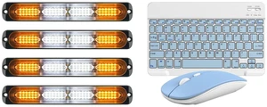 24LED 4PCS Strobe Flashing Light BarsUniversal for Trucks Tractor Trailer Pickup and Slim Mini 32.8ft Wireless Keyboard and Mouse Combo Set For PC Laptop Computer, Blue 24LED 4PCS Strobe Flashing Light BarsUniversal for Trucks Tractor Trailer Pickup and Slim Mini 32.8ft Wireless Keyboard and Mouse Combo Set For PC Laptop Computer, Blue
