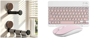 2Pack No Drill Hanger Organizer Stacker, Extendable Garment Rack for Laundry Room -USA and Slim Mini 32.8ft Wireless Keyboard and Mouse Combo Set For PC Laptop Computer, Pink 2Pack No Drill Hanger Organizer Stacker, Extendable Garment Rack for Laundry Room -USA and Slim Mini 32.8ft Wireless Keyboard and Mouse Combo Set For PC Laptop Computer, Pink