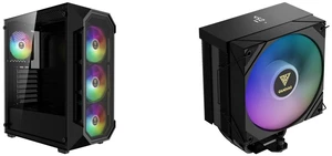 Gamdias AURA GC1 ELITE ATX Mid-Tower PC Case: Mesh Front, 4 ARGB Fans, Tempered Glass, GPU 340mm/360mm AIO. Boreas M2-51D ARGB CPU Cooler: Digital Display, 5 Heat Pipes, 120mm Fan, Supports LGA 1700/1151/1150/1155/1156/1200/2011/2066/AM5/AM Gamdias AURA GC1 ELITE ATX Mid-Tower PC Case: Mesh Front, 4 ARGB Fans, Tempered Glass, GPU 340mm/360mm AIO. Boreas M2-51D ARGB CPU Cooler: Digital Display, 5 Heat Pipes, 120mm Fan, Supports LGA 1700/1151/1150/1155/1156/1200/2011/2066/AM5/AM