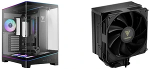 GAMDIAS Atlas P6 CG Mid-Tower Gaming PC: Mini-ITX, Micro-ATX, ATX, 4x120mm ARGB Fans, Curved Glass, Modular, Type-C, 425mm GPU. Boreas E2-410 CPU Cooler: 4 Copper Pipes, 120mm Fan, LGA 1700/1151/1150/1155/1156/1200/2011/2066/AM5/AM4. GAMDIAS Atlas P6 CG Mid-Tower Gaming PC: Mini-ITX, Micro-ATX, ATX, 4x120mm ARGB Fans, Curved Glass, Modular, Type-C, 425mm GPU. Boreas E2-410 CPU Cooler: 4 Copper Pipes, 120mm Fan, LGA 1700/1151/1150/1155/1156/1200/2011/2066/AM5/AM4.