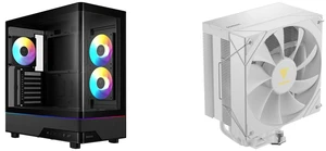 GAMDIAS Atlas M5 CG ATX Mid Tower PC Case, Curved Tempered Glass, 3 ARGB PWM Fans, Type-C, 425mm GPU, High Airflow. Gamdias Boreas E2-410WH CPU Cooler, 4 Copper Heat Pipes, 120mm PWM Fan, Supports LGA 1700/115x/1200/2011/2066/AM5/AM4 GAMDIAS Atlas M5 CG ATX Mid Tower PC Case, Curved Tempered Glass, 3 ARGB PWM Fans, Type-C, 425mm GPU, High Airflow. Gamdias Boreas E2-410WH CPU Cooler, 4 Copper Heat Pipes, 120mm PWM Fan, Supports LGA 1700/115x/1200/2011/2066/AM5/AM4