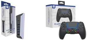 TOPWOLF 5 Port USB Hub for PS5,USB High-Speed Expansion Hub Charger USB Extender Compatible with PlayStation 5 Game Consolewith 4 USB + 1 USB Charging Port + 1 Type C Port and TOPWOLF PS5 Bluetooth Controller with Hall Effect Joystick Wireless & USB for PS5 Slim/Pro and PC, RGB Lighting, Vibration, Macro Programmable, Multi-Platform Gaming TOPWOLF 5 Port USB Hub for PS5,USB High-Speed Expansion Hub Charger USB Extender Compatible with PlayStation 5 Game Consolewith 4 USB + 1 USB Charging Port + 1 Type C Port and TOPWOLF PS5 Bluetooth Controller with Hall Effect Joystick Wireless & USB for PS5 Slim/Pro and PC, RGB Lighting, Vibration, Macro Programmable, Multi-Platform Gaming