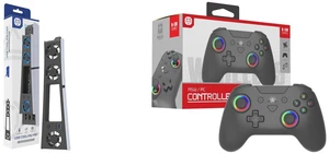 TOPWOLF PS5 Slim Cooling Fan, 10.5 Inches, Quiet 28dB(A) Air Cooling System with 3 Fans, USB 3.0 Port, LED Light, Compatible with PS5 Slim Digital/Discs Edition and TOPWOLF Switch Bluetooth Game Controller Suitable for Pc/Steam Switch2 Wireless Controller, RGB, Lighting,6-Axis,TURBO Button,Black TOPWOLF PS5 Slim Cooling Fan, 10.5 Inches, Quiet 28dB(A) Air Cooling System with 3 Fans, USB 3.0 Port, LED Light, Compatible with PS5 Slim Digital/Discs Edition and TOPWOLF Switch Bluetooth Game Controller Suitable for Pc/Steam Switch2 Wireless Controller, RGB, Lighting,6-Axis,TURBO Button,Black