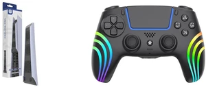 TOPWOLF Cooling Fan for PS5 Console Super Quiet Cooling Station Fans with USB 3.0 Port for Sony PS5 Disc/Digital Edition Game Accessorie and TOPWOLF PS5 Bluetooth Controller with Hall Effect Joystick, Wireless & USB for PS5/PS5 Slim/Pro/PC, RGB, Dual Vibration, 6-Axis Motion Sensor, Macro & Turbo, Multi-Platform Gamepad Black TOPWOLF Cooling Fan for PS5 Console Super Quiet Cooling Station Fans with USB 3.0 Port for Sony PS5 Disc/Digital Edition Game Accessorie and TOPWOLF PS5 Bluetooth Controller with Hall Effect Joystick, Wireless & USB for PS5/PS5 Slim/Pro/PC, RGB, Dual Vibration, 6-Axis Motion Sensor, Macro & Turbo, Multi-Platform Gamepad Black