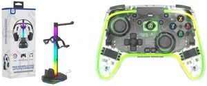 TOPWOLF RGB PS5 Controller Charging Station with Triple Docking Ports 4-in-1 Fast Charging Stand for DualSense Edge, Headset & Extra Charging Base, LED Light Gaming Desk Organizer, Black and TOPWOLF Wireless Controller for Switch/Switch 2/PC Hall Effect Joystick No Drift, RGB Pro Gamepad with Turbo & Motion Control, Ergonomic Gaming Controller for Racing, Action, RPG & Fighting Games TOPWOLF RGB PS5 Controller Charging Station with Triple Docking Ports 4-in-1 Fast Charging Stand for DualSense Edge, Headset & Extra Charging Base, LED Light Gaming Desk Organizer, Black and TOPWOLF Wireless Controller for Switch/Switch 2/PC Hall Effect Joystick No Drift, RGB Pro Gamepad with Turbo & Motion Control, Ergonomic Gaming Controller for Racing, Action, RPG & Fighting Games