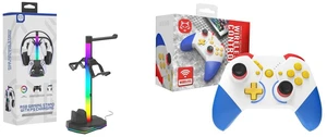TOPWOLF RGB PS5 Controller Charging Station with Triple Docking Ports 4-in-1 Fast Charging Stand for DualSense Edge, Headset & Extra Charging Base, LED Light Gaming Desk Organizer, Black and TOPWOLF Wireless Gaming Controller for Switch/Switch Lite/PC/iOS/Android/Steam, RGB Lighting, Programmable Back Buttons, 6-Axis Gyro, Wake-Up Function, 600mAh Battery TOPWOLF RGB PS5 Controller Charging Station with Triple Docking Ports 4-in-1 Fast Charging Stand for DualSense Edge, Headset & Extra Charging Base, LED Light Gaming Desk Organizer, Black and TOPWOLF Wireless Gaming Controller for Switch/Switch Lite/PC/iOS/Android/Steam, RGB Lighting, Programmable Back Buttons, 6-Axis Gyro, Wake-Up Function, 600mAh Battery