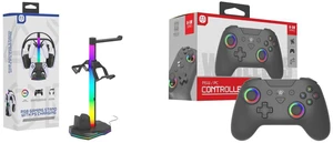 TOPWOLF RGB PS5 Controller Charging Station with Triple Docking Ports 4-in-1 Fast Charging Stand for DualSense Edge, Headset & Extra Charging Base, LED Light Gaming Desk Organizer, Black and TOPWOLF Switch Bluetooth Game Controller Suitable for Pc/Steam Switch2 Wireless Controller, RGB, Lighting,6-Axis,TURBO Button,Black TOPWOLF RGB PS5 Controller Charging Station with Triple Docking Ports 4-in-1 Fast Charging Stand for DualSense Edge, Headset & Extra Charging Base, LED Light Gaming Desk Organizer, Black and TOPWOLF Switch Bluetooth Game Controller Suitable for Pc/Steam Switch2 Wireless Controller, RGB, Lighting,6-Axis,TURBO Button,Black