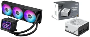 ASUS ROG RYUJIN III 360 ARGB AIO CPU cooler, AMD Ryzen 9000 & Intel Core Ultra Ready, Asetek Gen8 V2 pump, magnetic fans, customizable 3.5" ASUS Prime 850W Gold, ATX 3.0, Fully Modular, 80+ Gold, Dual Ball Bearings, 8-Year Warranty ASUS ROG RYUJIN III 360 ARGB AIO CPU cooler, AMD Ryzen 9000 & Intel Core Ultra Ready, Asetek Gen8 V2 pump, magnetic fans, customizable 3.5" ASUS Prime 850W Gold, ATX 3.0, Fully Modular, 80+ Gold, Dual Ball Bearings, 8-Year Warranty