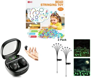 420Pcs Bracelet Making Kit Beads Charms Letters DIY Jewelry Craft Gift for Kids and Bluetooth 5.4 Tiny Invisible Earbuds - Discreet Hidden Headphones for Sleep & Work, Black and 2 Pack LED Solar Eyeballs Light Garden Outdoor Waterproof Halloween Decor Lamp 420Pcs Bracelet Making Kit Beads Charms Letters DIY Jewelry Craft Gift for Kids and Bluetooth 5.4 Tiny Invisible Earbuds - Discreet Hidden Headphones for Sleep & Work, Black and 2 Pack LED Solar Eyeballs Light Garden Outdoor Waterproof Halloween Decor Lamp
