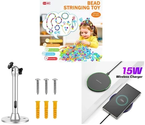 420Pcs Bracelet Making Kit Beads Charms Letters DIY Jewelry Craft Gift for Kids and Universal Projector Mount Bracket, Aluminum Ceiling Wall Holder- Home Projectors and 15W Aluminum Wireless Charging Stand, Lightweight & Portable for Android & iOS 420Pcs Bracelet Making Kit Beads Charms Letters DIY Jewelry Craft Gift for Kids and Universal Projector Mount Bracket, Aluminum Ceiling Wall Holder- Home Projectors and 15W Aluminum Wireless Charging Stand, Lightweight & Portable for Android & iOS