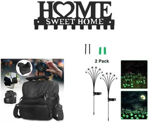 Wall Mounted Metal Key Holder with 10 Hooks Key Hanger For Home Office Hallway and Camera Protective Bag Shoulder Pouch Zipper Case for Nikon Canon Sony Rebel DSLR and 2 Pack LED Solar Eyeballs Light Garden Outdoor Waterproof Halloween Decor Lamp Wall Mounted Metal Key Holder with 10 Hooks Key Hanger For Home Office Hallway and Camera Protective Bag Shoulder Pouch Zipper Case for Nikon Canon Sony Rebel DSLR and 2 Pack LED Solar Eyeballs Light Garden Outdoor Waterproof Halloween Decor Lamp