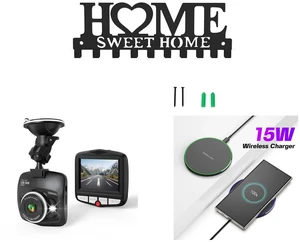 Wall Mounted Metal Key Holder with 10 Hooks Key Hanger For Home Office Hallway and Dash Cams Front Car Camera with Night Vision G-Sensor 1080P 2.4", Black and 15W Aluminum Wireless Charging Stand, Lightweight & Portable for Android & iOS Wall Mounted Metal Key Holder with 10 Hooks Key Hanger For Home Office Hallway and Dash Cams Front Car Camera with Night Vision G-Sensor 1080P 2.4", Black and 15W Aluminum Wireless Charging Stand, Lightweight & Portable for Android & iOS