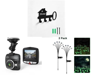 Wall Mounted Metal Key Holder with 3 Hooks Key Hanger for Home Office Hallway and Dash Cams Front Car Camera with Night Vision G-Sensor 1080P 2.4", Black and 2 Pack LED Solar Eyeballs Light Garden Outdoor Waterproof Halloween Decor Lamp Wall Mounted Metal Key Holder with 3 Hooks Key Hanger for Home Office Hallway and Dash Cams Front Car Camera with Night Vision G-Sensor 1080P 2.4", Black and 2 Pack LED Solar Eyeballs Light Garden Outdoor Waterproof Halloween Decor Lamp
