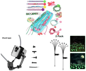 Friendship Bracelet Weaving Tool - DIY Bead Loom Kit for Kids Creative Craft and Adjustable Neck Phone Mount for Hands-Free Outdoor POV Filming & Live Streaming and 2 Pack LED Solar Eyeballs Light Garden Outdoor Waterproof Halloween Decor Lamp Friendship Bracelet Weaving Tool - DIY Bead Loom Kit for Kids Creative Craft and Adjustable Neck Phone Mount for Hands-Free Outdoor POV Filming & Live Streaming and 2 Pack LED Solar Eyeballs Light Garden Outdoor Waterproof Halloween Decor Lamp