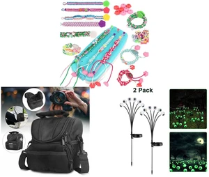 Friendship Bracelet Weaving Tool - DIY Bead Loom Kit for Kids Creative Craft and Camera Protective Bag Shoulder Pouch Zipper Case for Nikon Canon Sony Rebel DSLR and 2 Pack LED Solar Eyeballs Light Garden Outdoor Waterproof Halloween Decor Lamp Friendship Bracelet Weaving Tool - DIY Bead Loom Kit for Kids Creative Craft and Camera Protective Bag Shoulder Pouch Zipper Case for Nikon Canon Sony Rebel DSLR and 2 Pack LED Solar Eyeballs Light Garden Outdoor Waterproof Halloween Decor Lamp