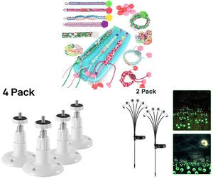 Friendship Bracelet Weaving Tool - DIY Bead Loom Kit for Kids Creative Craft and 4Pcs Wall Mount Stand Bracket for Arlo Pro Security Camera Indoor Outdoor, White and 2 Pack LED Solar Eyeballs Light Garden Outdoor Waterproof Halloween Decor Lamp Friendship Bracelet Weaving Tool - DIY Bead Loom Kit for Kids Creative Craft and 4Pcs Wall Mount Stand Bracket for Arlo Pro Security Camera Indoor Outdoor, White and 2 Pack LED Solar Eyeballs Light Garden Outdoor Waterproof Halloween Decor Lamp