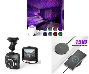 Galaxy Star Ocean Projector with Bluetooth Speaker Remote Control and Dash Cams Front Car Camera with Night Vision G-Sensor 1080P 2.4", Black and 15W Aluminum Wireless Charging Stand, Lightweight & Portable for Android & iOS Galaxy Star Ocean Projector with Bluetooth Speaker Remote Control and Dash Cams Front Car Camera with Night Vision G-Sensor 1080P 2.4", Black and 15W Aluminum Wireless Charging Stand, Lightweight & Portable for Android & iOS
